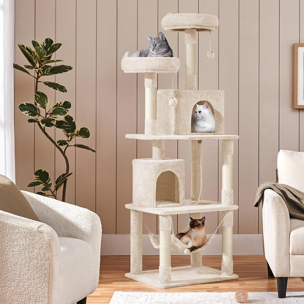Beige 70.5in Multi-Level Cat Tree P254