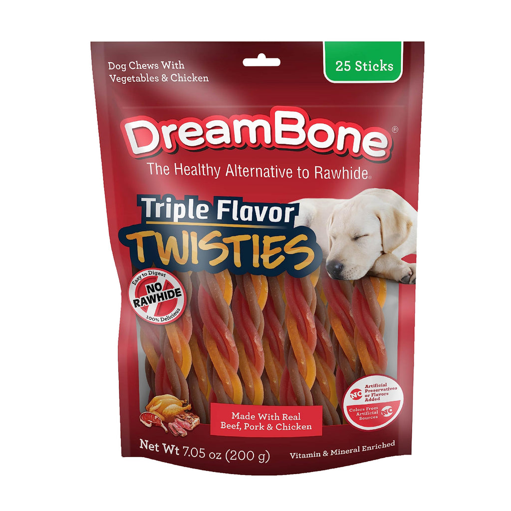 Rawhide-Free Dog Treats with Real Protein, 25 Count Z822