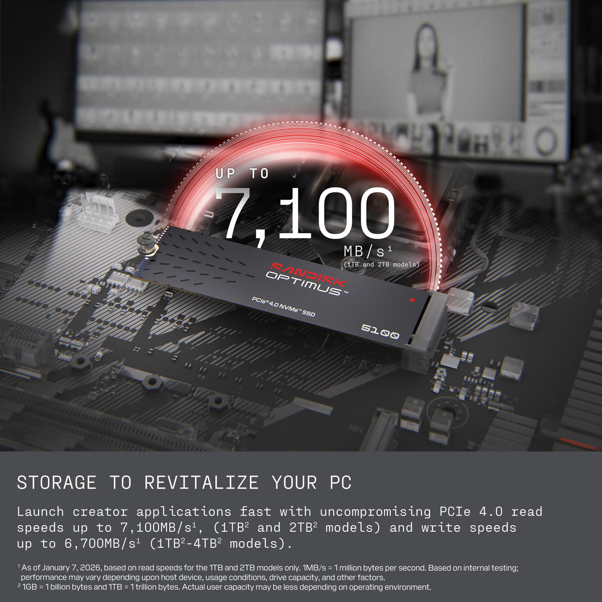 2TB NVMe SSD, PCIe 4.0, M.2 2280 A6231