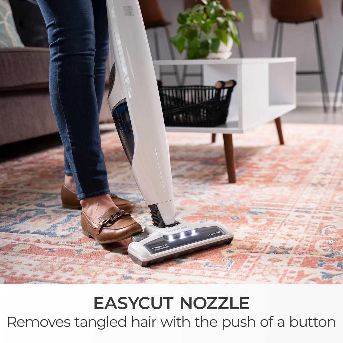 Cordless Stick Vacuum Lightweight Cleaner 2-Speed Suction V514