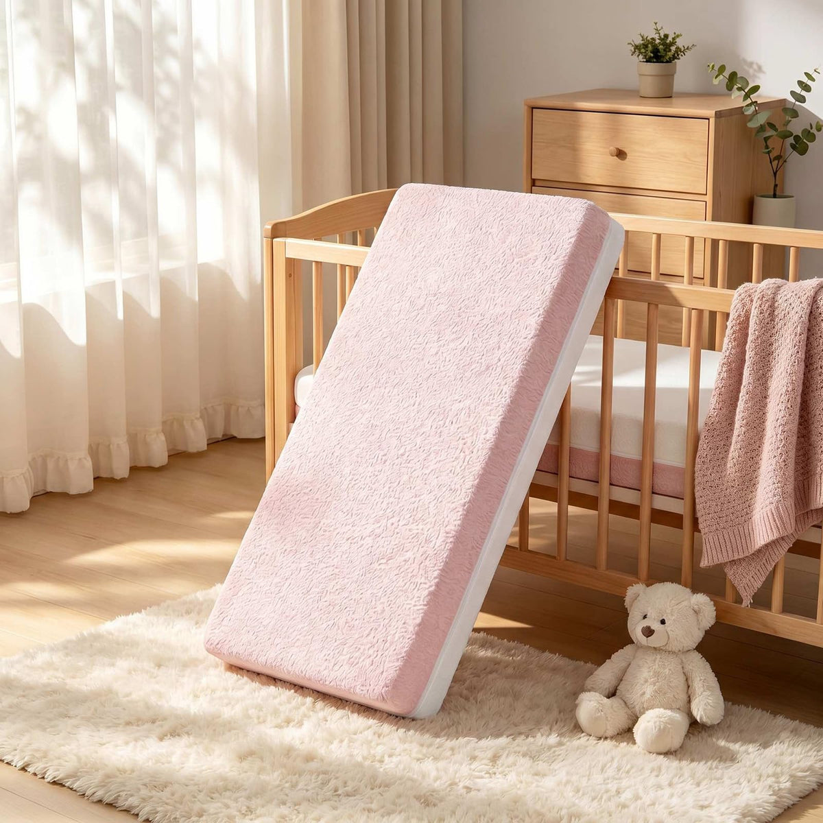Dual Sided Gel Memory Foam Crib and Toddler Mattress S596171