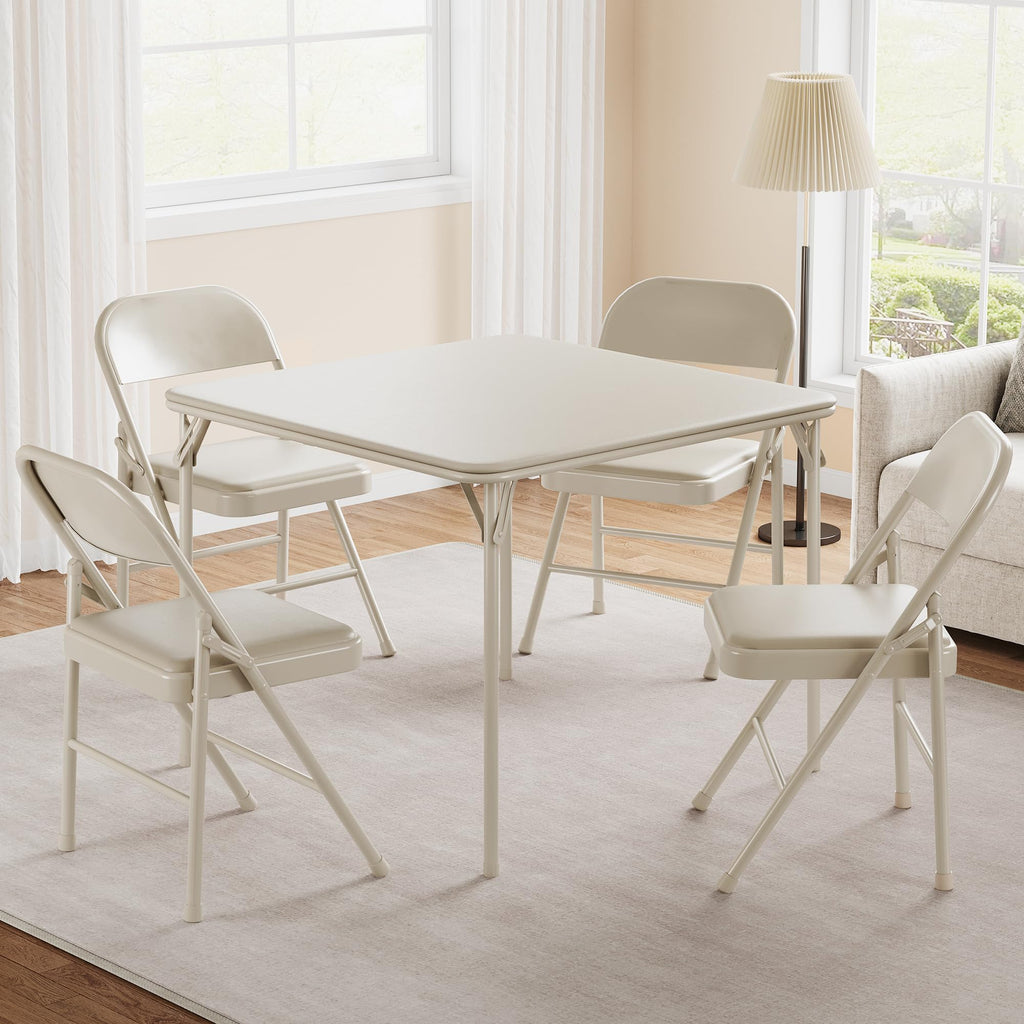 Beige Folding Card Table U35341