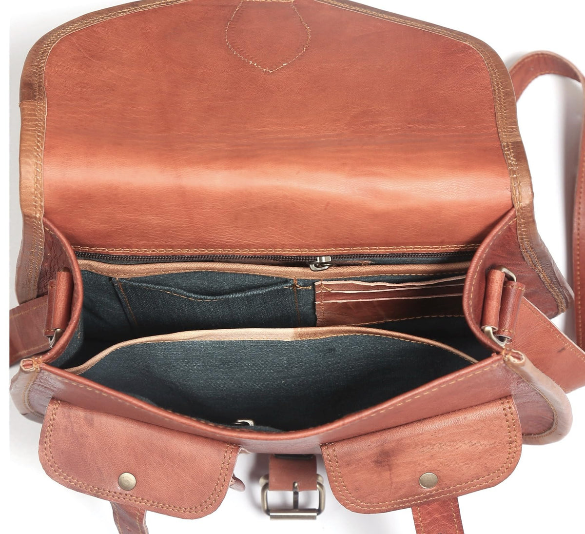 Women Vintage Style Genuine Leather Crossbody Shoulder Bag G26643