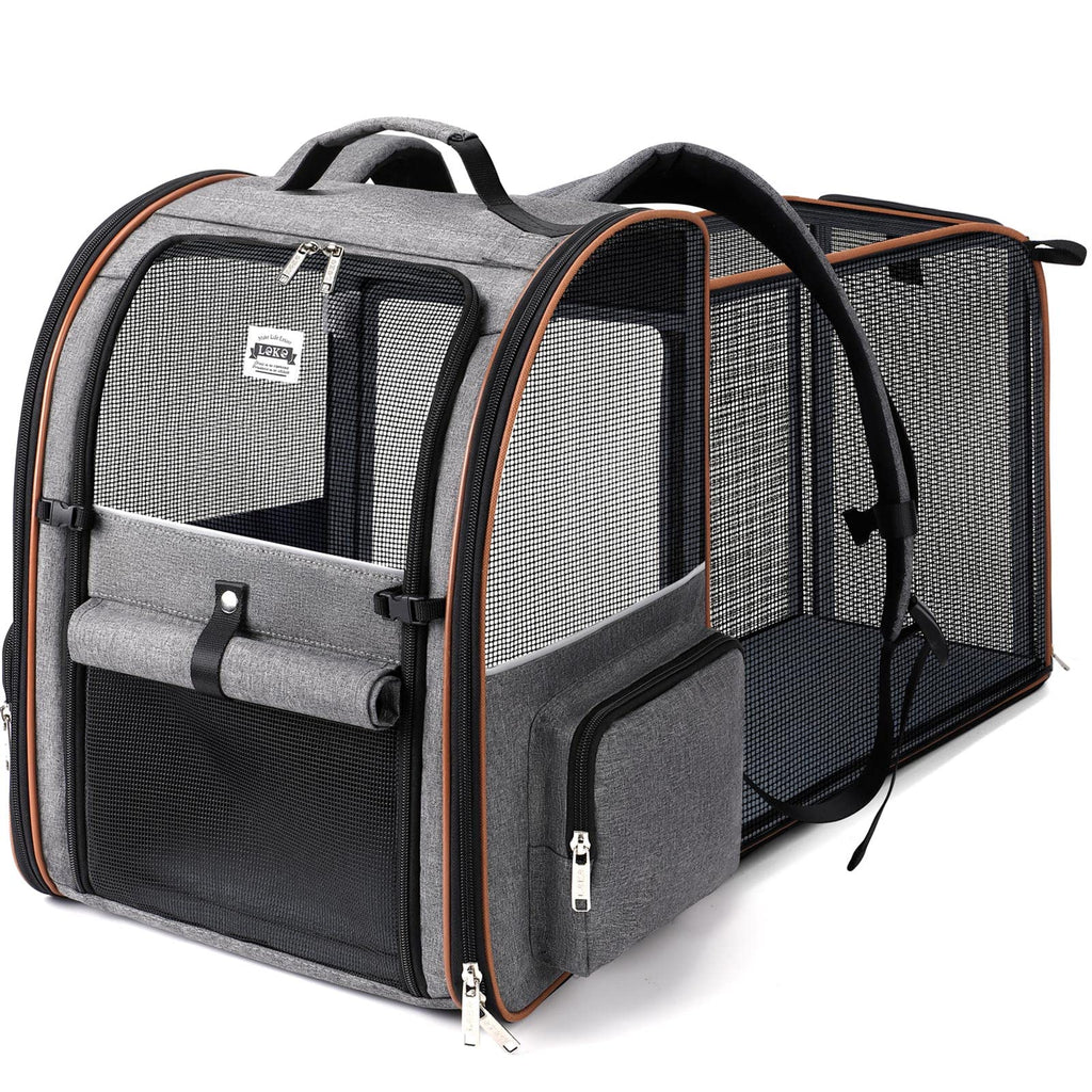 Expandable Cat Carrier Backpack with Sun Shade G8854