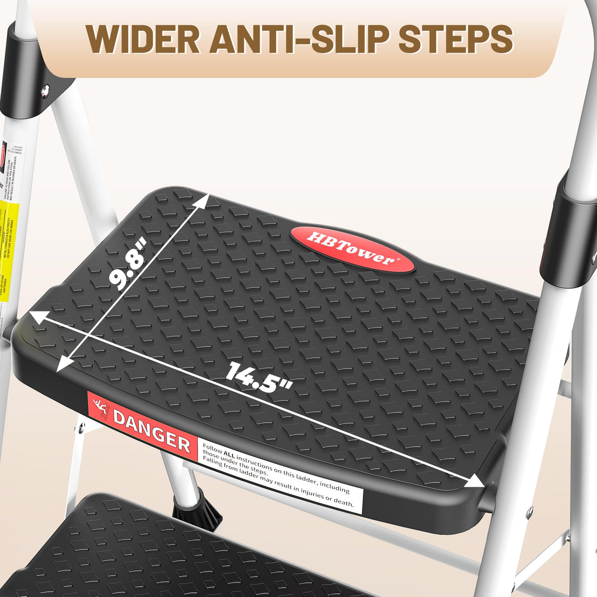 2 Step Ladder with Anti-Slip Pedal C589