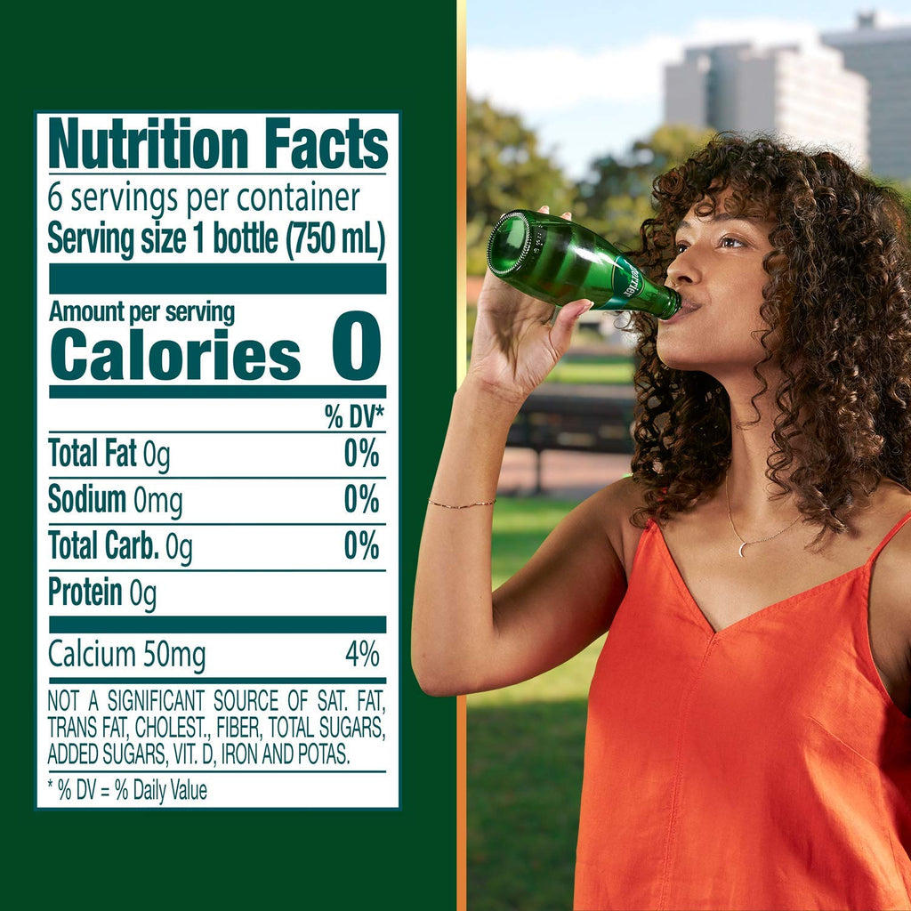 Carbonated Mineral Water 25.3 Fl Oz Glass Bottle Pack of 6 W34987
