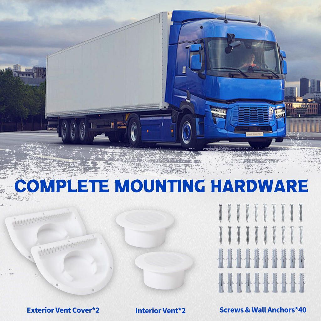RV Vent Covers with Mounting Hardware Y829