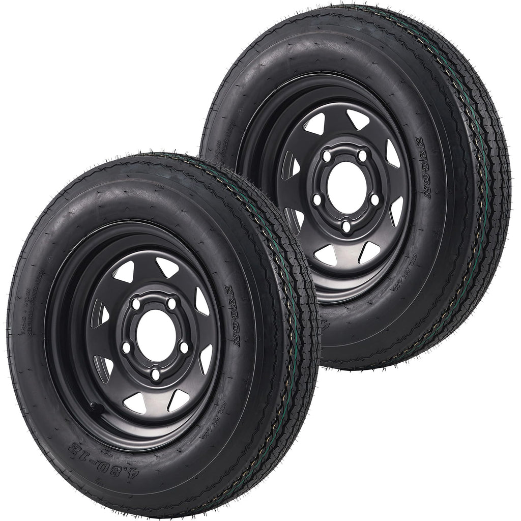 4.80-12 Trailer Tires with 12 in Rims W701