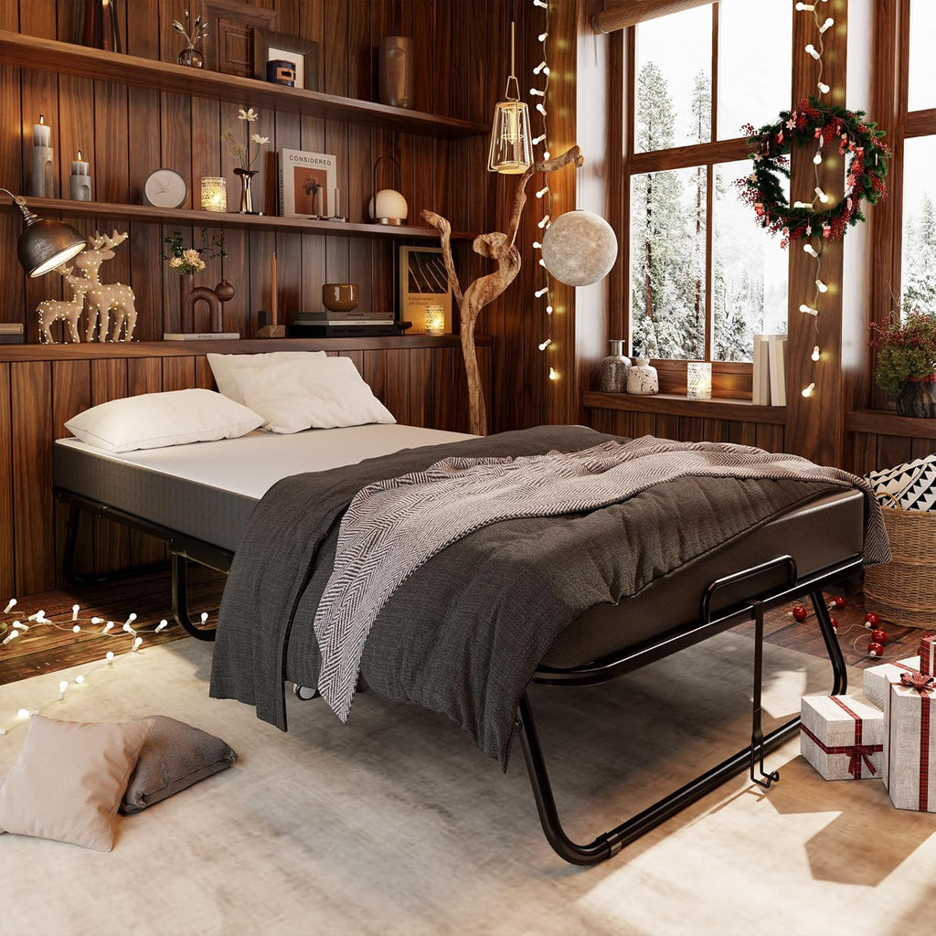 Folding Bed with Mattress Twin 75" x 38" L6697