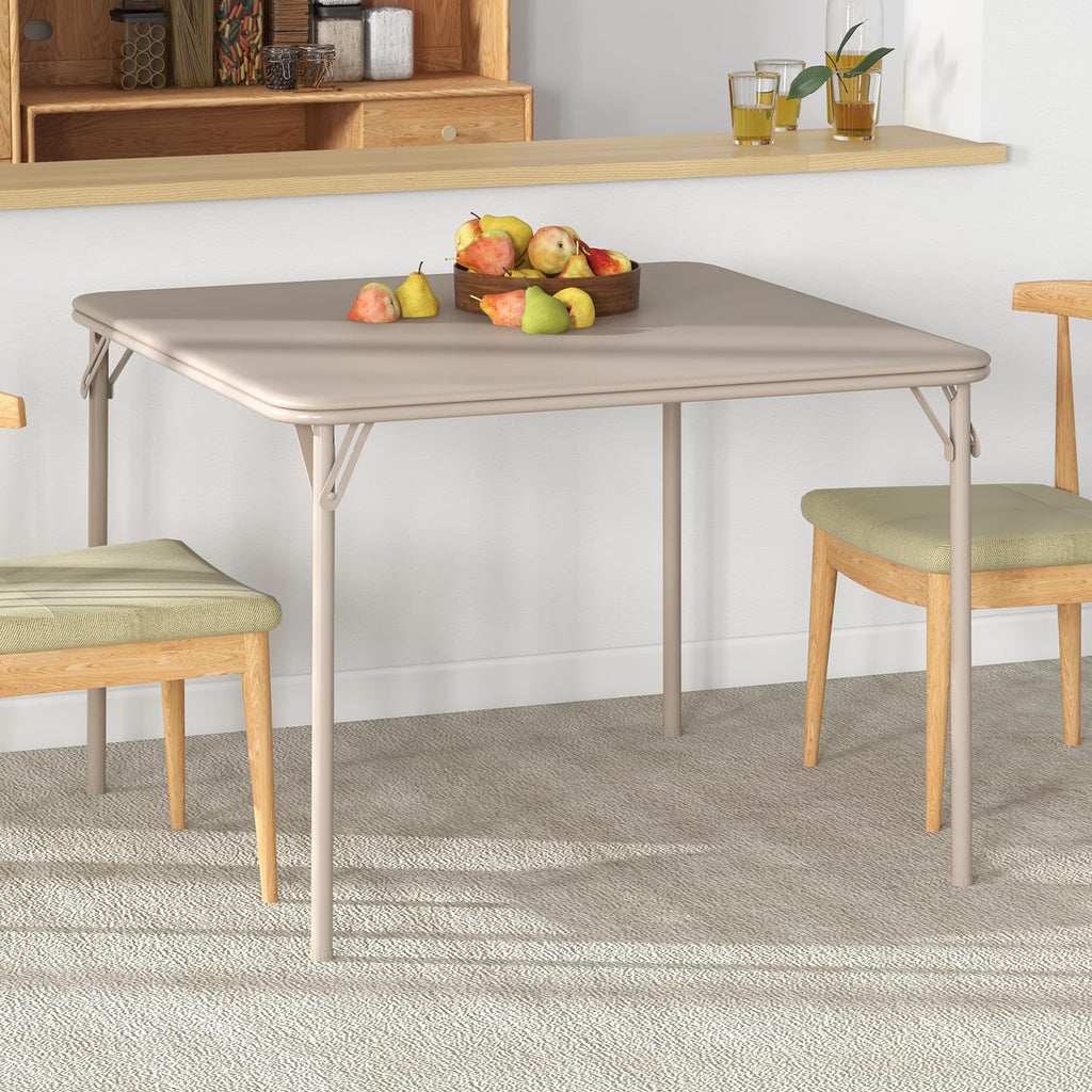 Beige Folding Card Table U35341