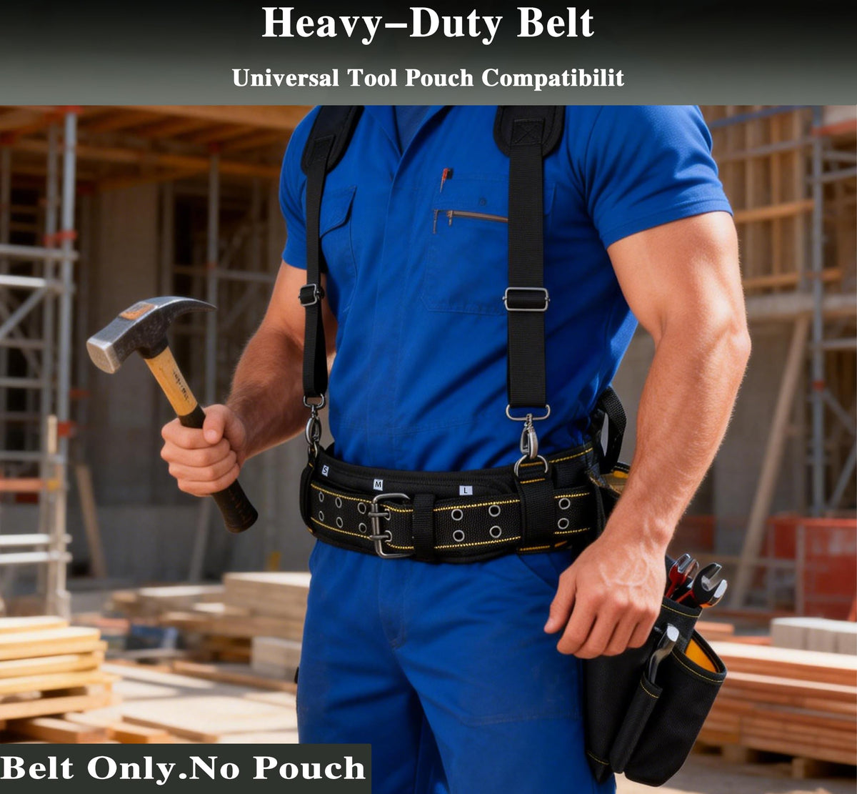 Padded Heavy Duty Work Belt with D Ring W66595