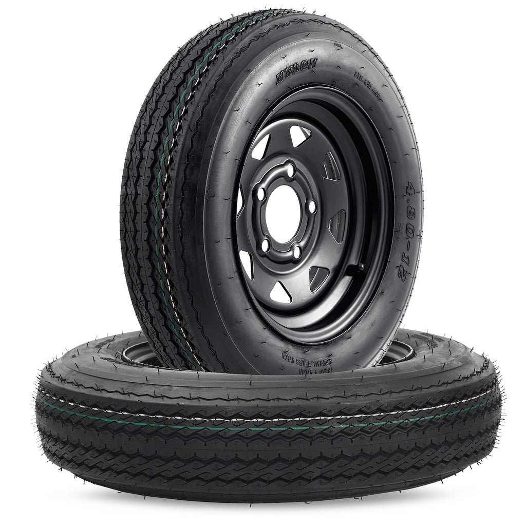 4.80-12 Trailer Tires with 12 in Rims W701