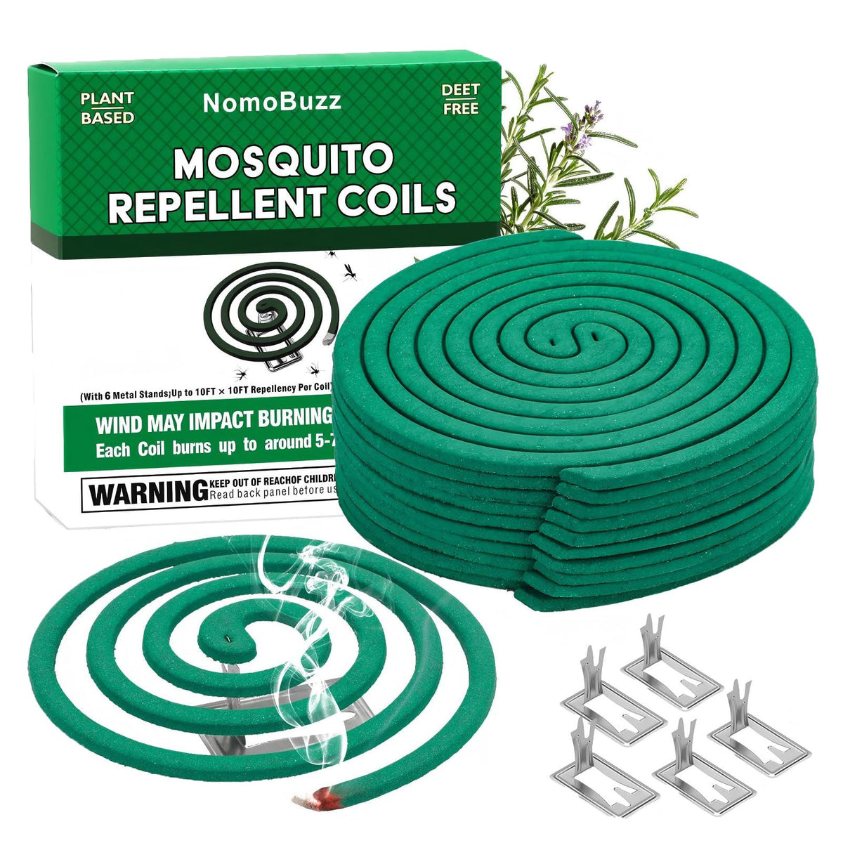 Citronella Mosquito Repellent Coils Outdoor 40 Count G286576